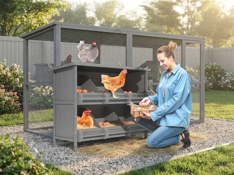 2-Tier Nesting Boxes for Chickens