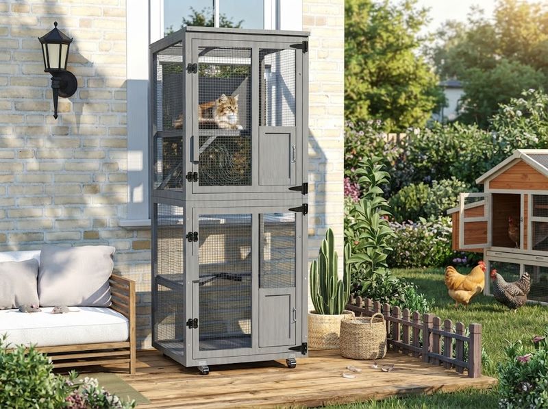 4-Tier Catio Outdoor Cat Enclosure
